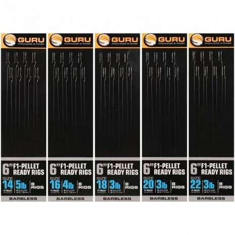 Onderlijn F1 Pellet Pole Rig 6" - Guru 1 Onderlijn F1 Pellet Pole Rig 6" - Guru