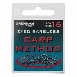 Drennan - Haken Eyed Barbless Carp Method - Drennan
