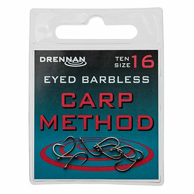 Drennan - Haken Eyed Barbless Carp Method - Drennan 1 Drennan - Haken Eyed Barbless Carp Method - Drennan