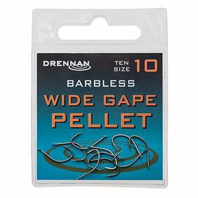 Drennan - Haken Barbless Wide Gape Pellet - Drennan 1 Drennan - Haken Barbless Wide Gape Pellet - Drennan