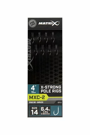 Matrix - Onderlijn MXC-2 Barbless 10cm X-Strong Pole Rigs - Matrix 6 Matrix - Onderlijn MXC-2 Barbless 10cm X-Strong Pole Rigs - Matrix - Afbeelding 6