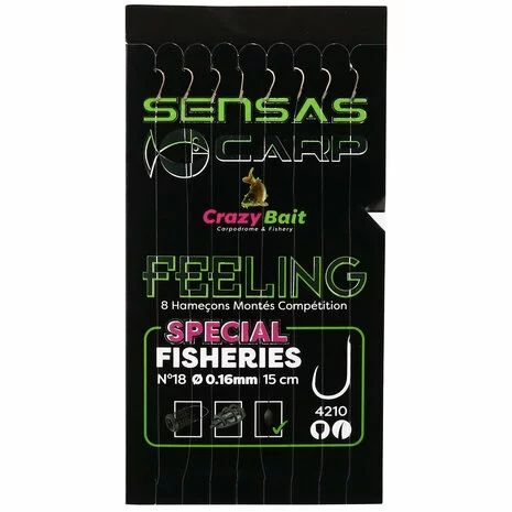 Sensas - Onderlijn Crazy Bait Carp Feeling Special Fisheries 4210 - 15cm - Sensas 1 Sensas - Onderlijn Crazy Bait Carp Feeling Special Fisheries 4210 - 15cm - Sensas