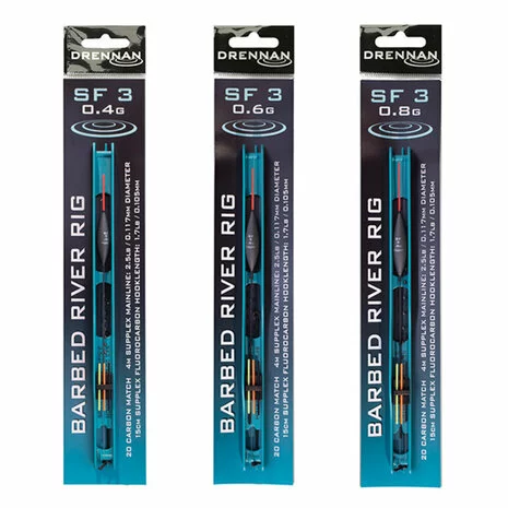 Drennan - Gemonteerde Lijn Barbed River Rig SF 3 - Drennan 1 Drennan - Gemonteerde Lijn Barbed River Rig SF 3 - Drennan