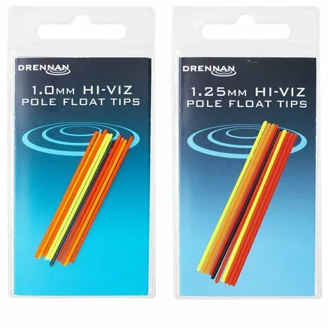 Drennan - Dobberbouw Hi-Viz Pole Float Tips - Drennan 1 Drennan - Dobberbouw Hi-Viz Pole Float Tips - Drennan